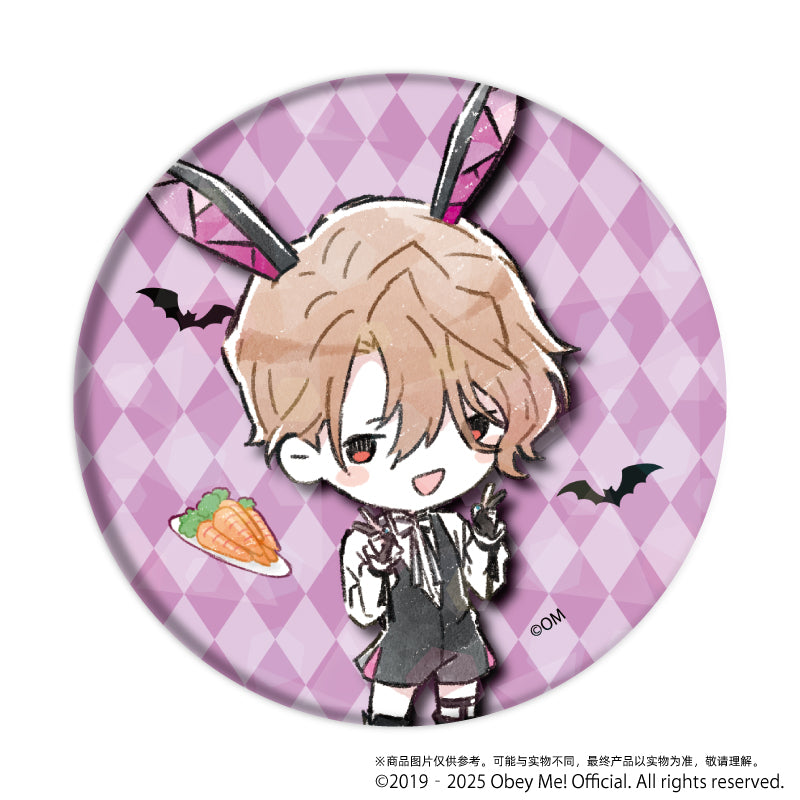 (1BOX=7)(Goods - Badge) Obey Me! Holographic Button Badge (65mm) 09 Bunny ver. (GraffArt)