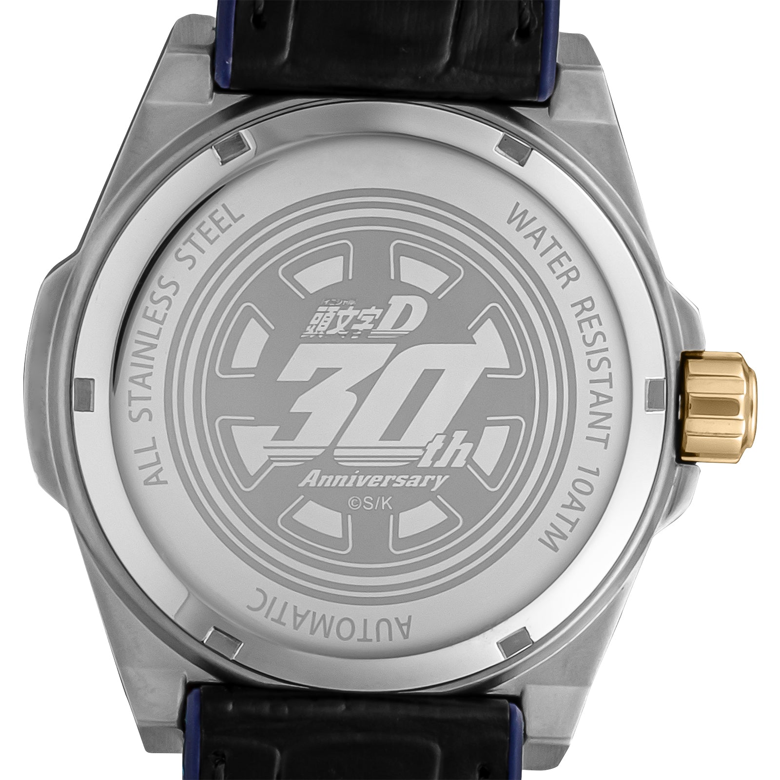 (Goods - Timepiece) Initial D 30th Anniversary Collaboration Watch Bunta Fujiwara SUBARU GC8 Model Automatic Mechanical Wristwatch