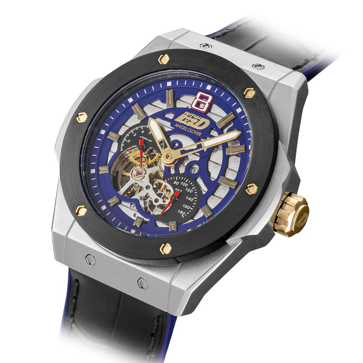(Goods - Timepiece) Initial D 30th Anniversary Collaboration Watch Bunta Fujiwara SUBARU GC8 Model Automatic Mechanical Wristwatch