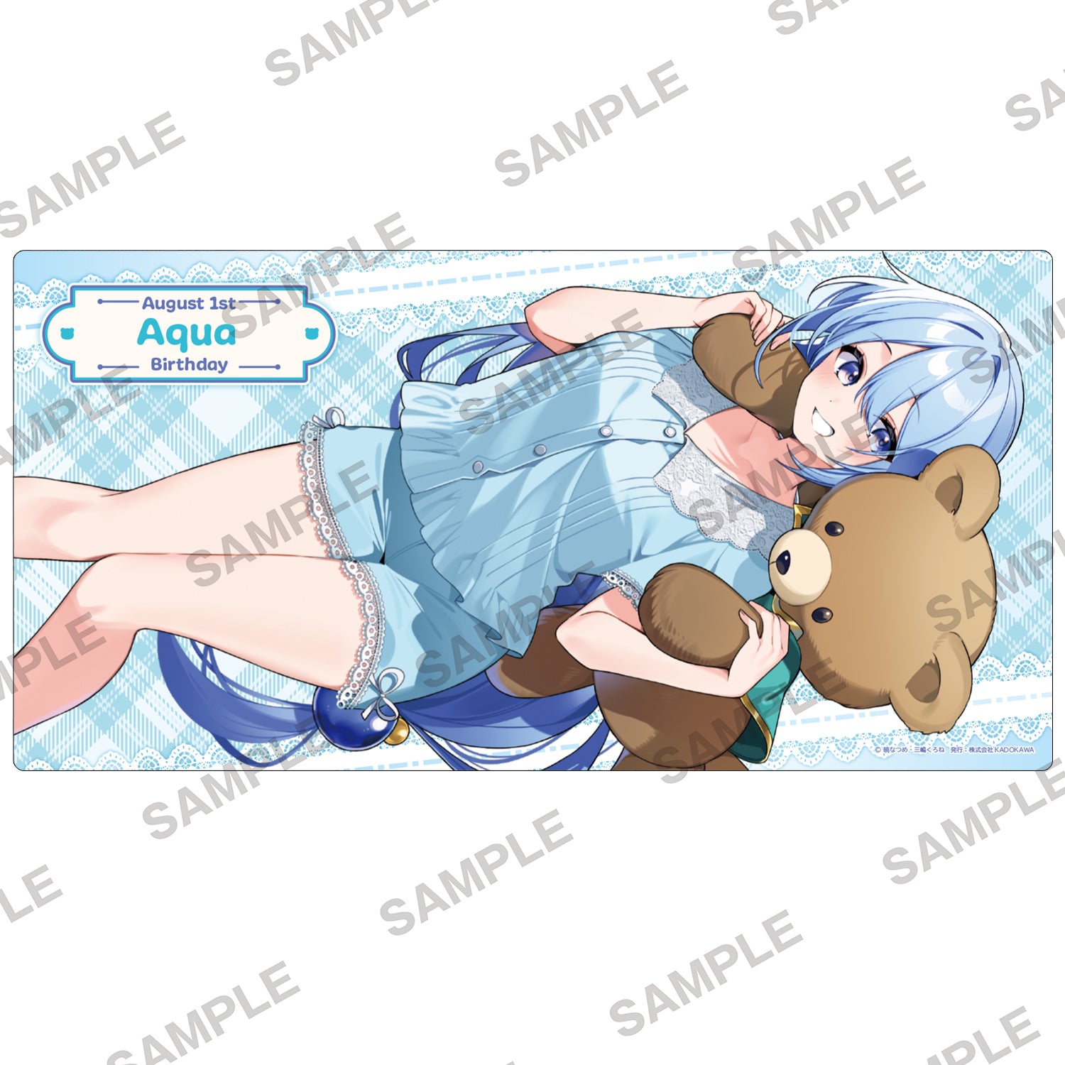 (Goods - Mat) KonoSuba: God’s Blessing on This Wonderful World! Birthday Celebration 2026: Newly Drawn Desk Mat (Aqua)