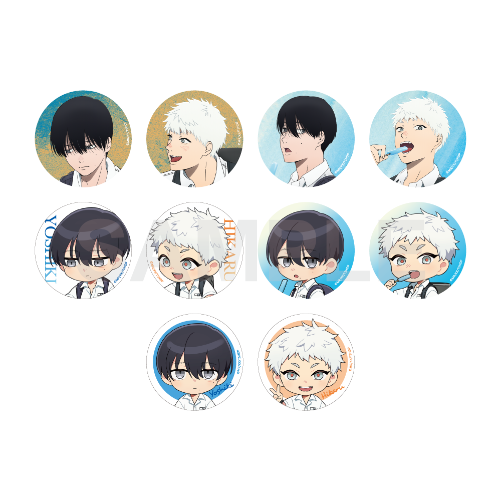 (1BOX=10)(Goods - Badge) TV Anime The Summer Hikaru Died Tradable Tin Badge School Commute Series PACK