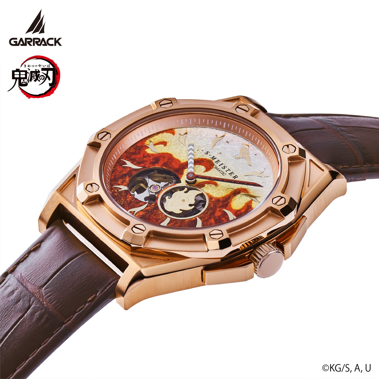 (Goods - Timepiece) Demon Slayer: Kimetsu no Yaiba Anime S-MEISTER Collaboration Mechanical Watch - Kyojuro Rengoku Model