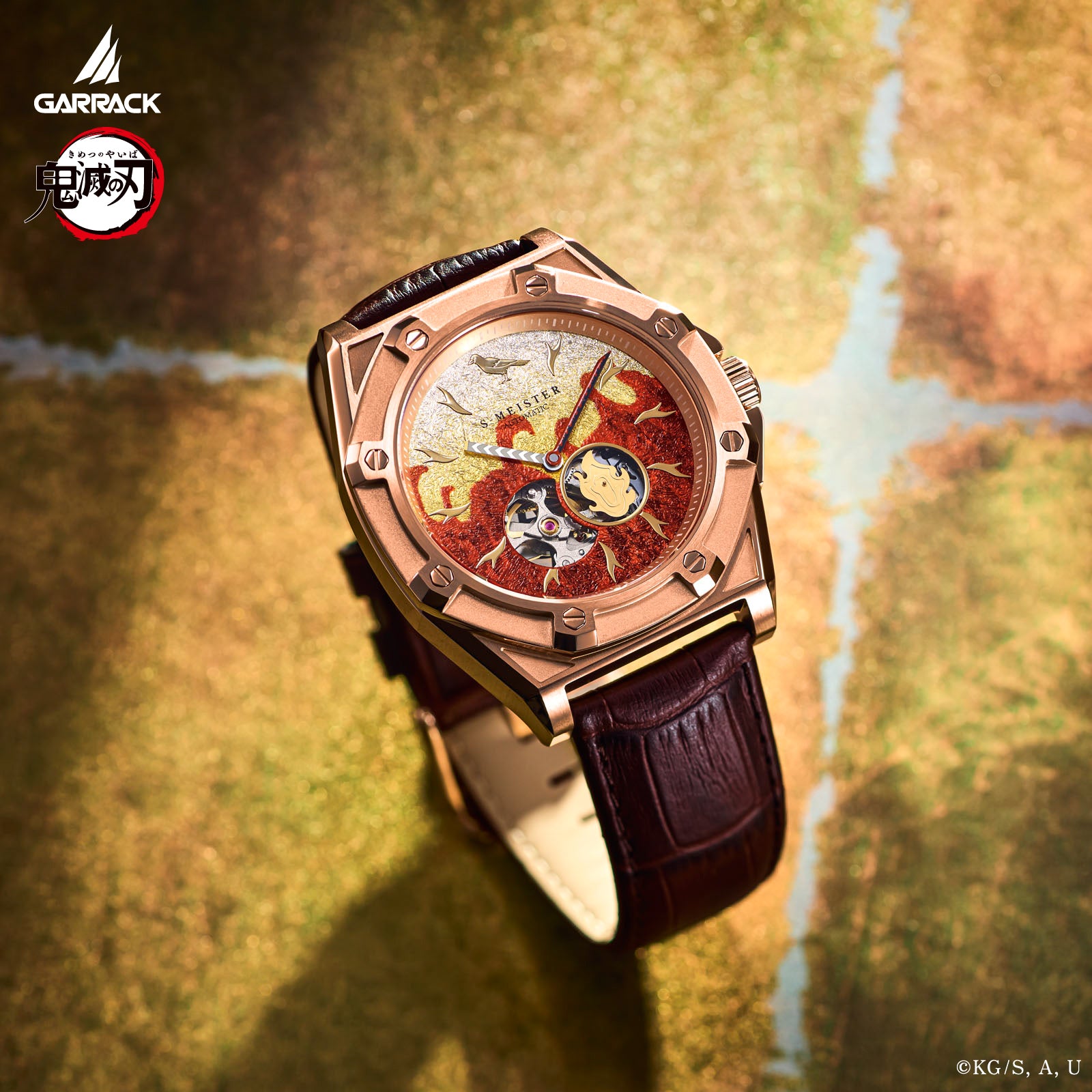 (Goods - Timepiece) Demon Slayer: Kimetsu no Yaiba Anime S-MEISTER Collaboration Mechanical Watch - Kyojuro Rengoku Model