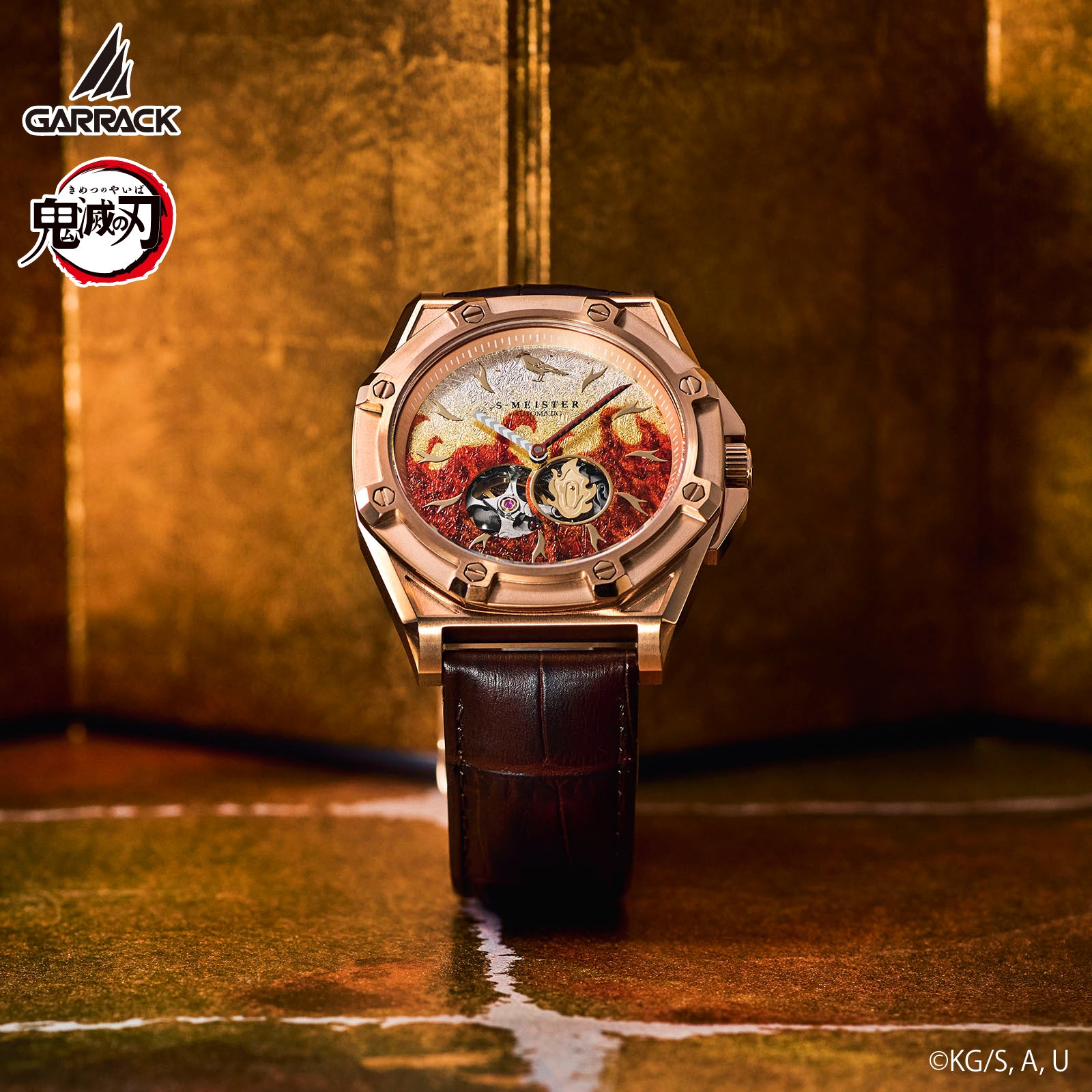 (Goods - Timepiece) Demon Slayer: Kimetsu no Yaiba Anime S-MEISTER Collaboration Mechanical Watch - Kyojuro Rengoku Model