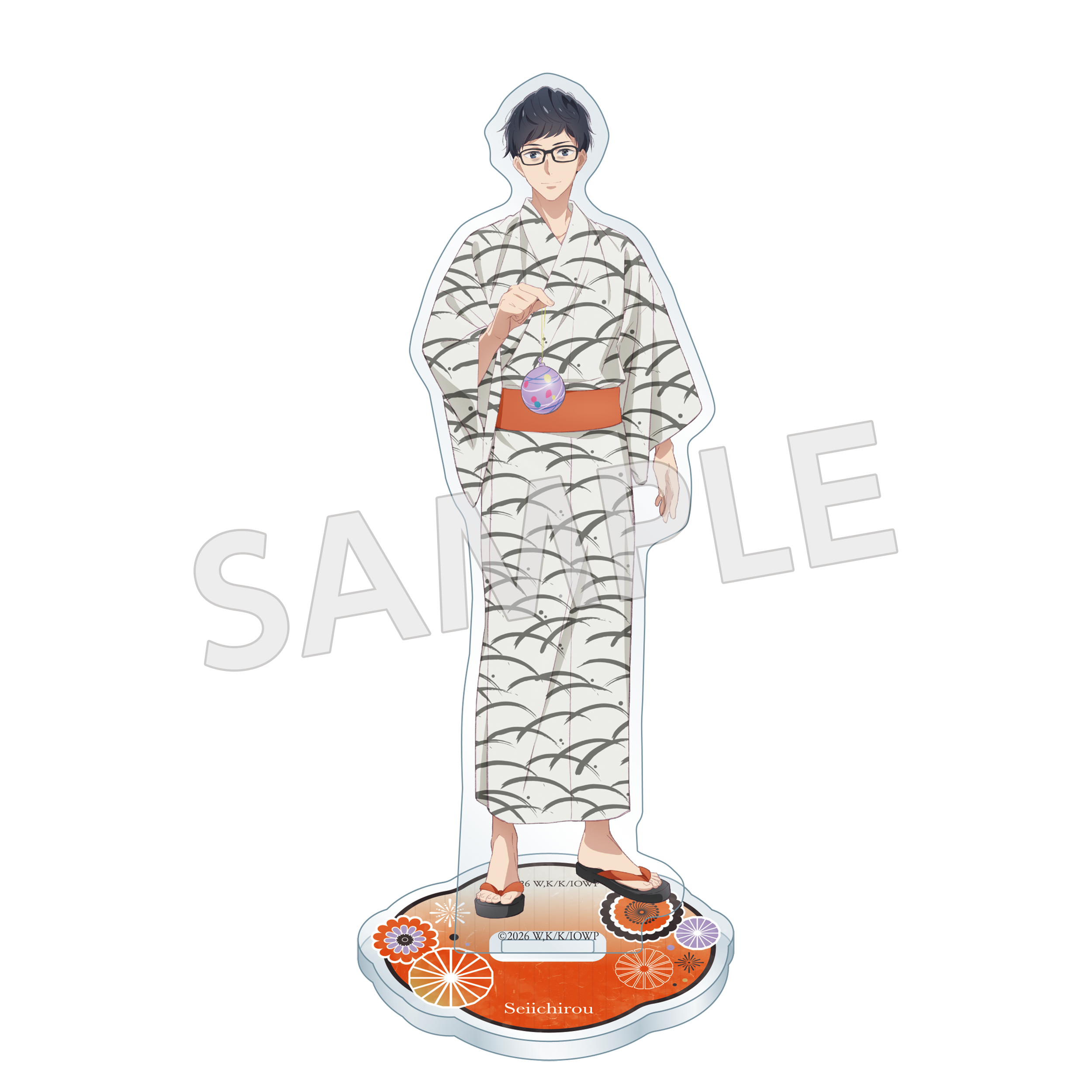(Goods - Acrylic Stand) Isekai Office Worker: The Other World's Books Depend on the Bean Counter Acrylic Stand - Iseshachi Noryo Festival Ver. - Seiichirou Kondou