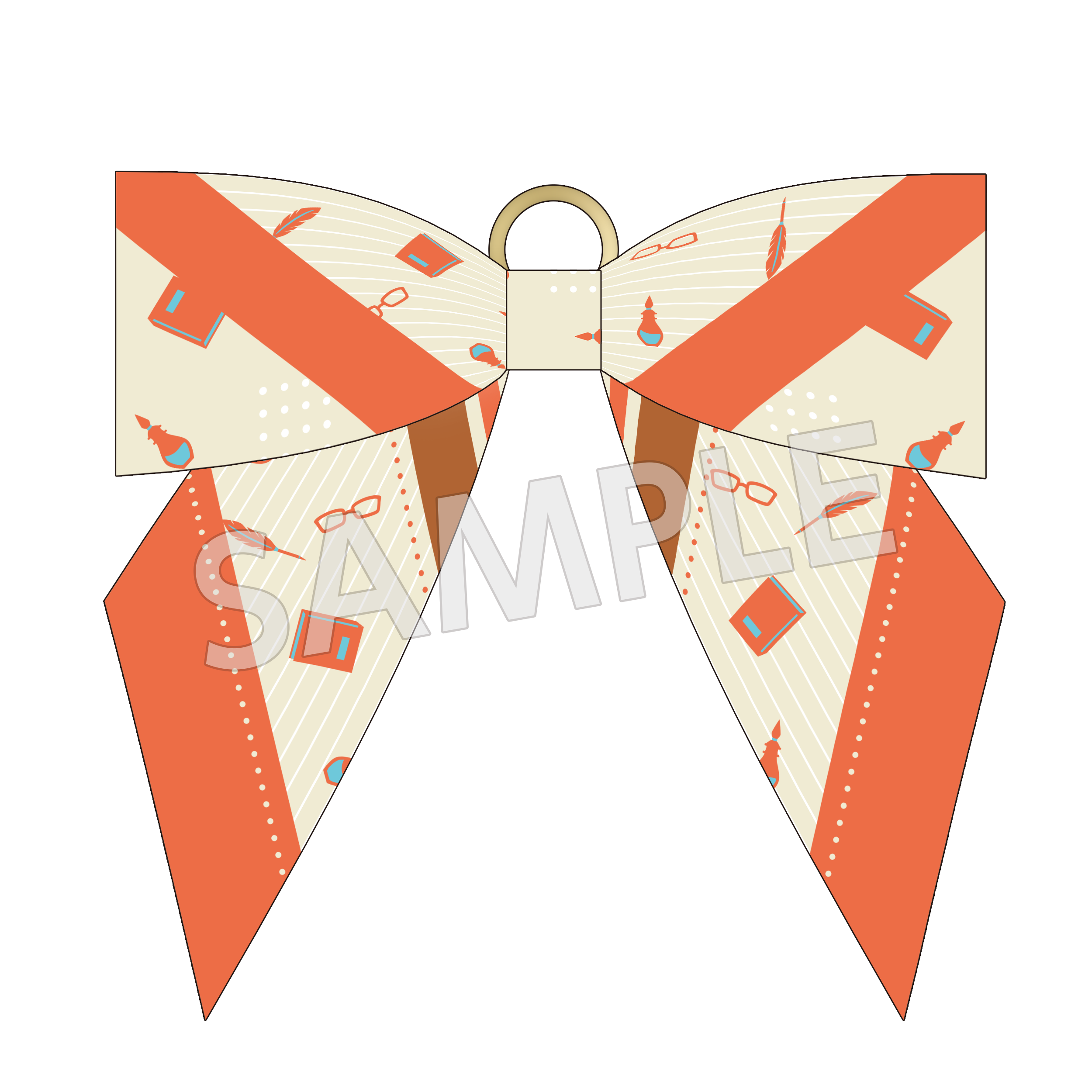 (Goods - Keychain) Isekai Office Worker: The Other World's Books Depend on the Bean Counter Ribbon Scarf Keychains - Iseshachi Noryo Festival Ver. - Seiichirou Kondou