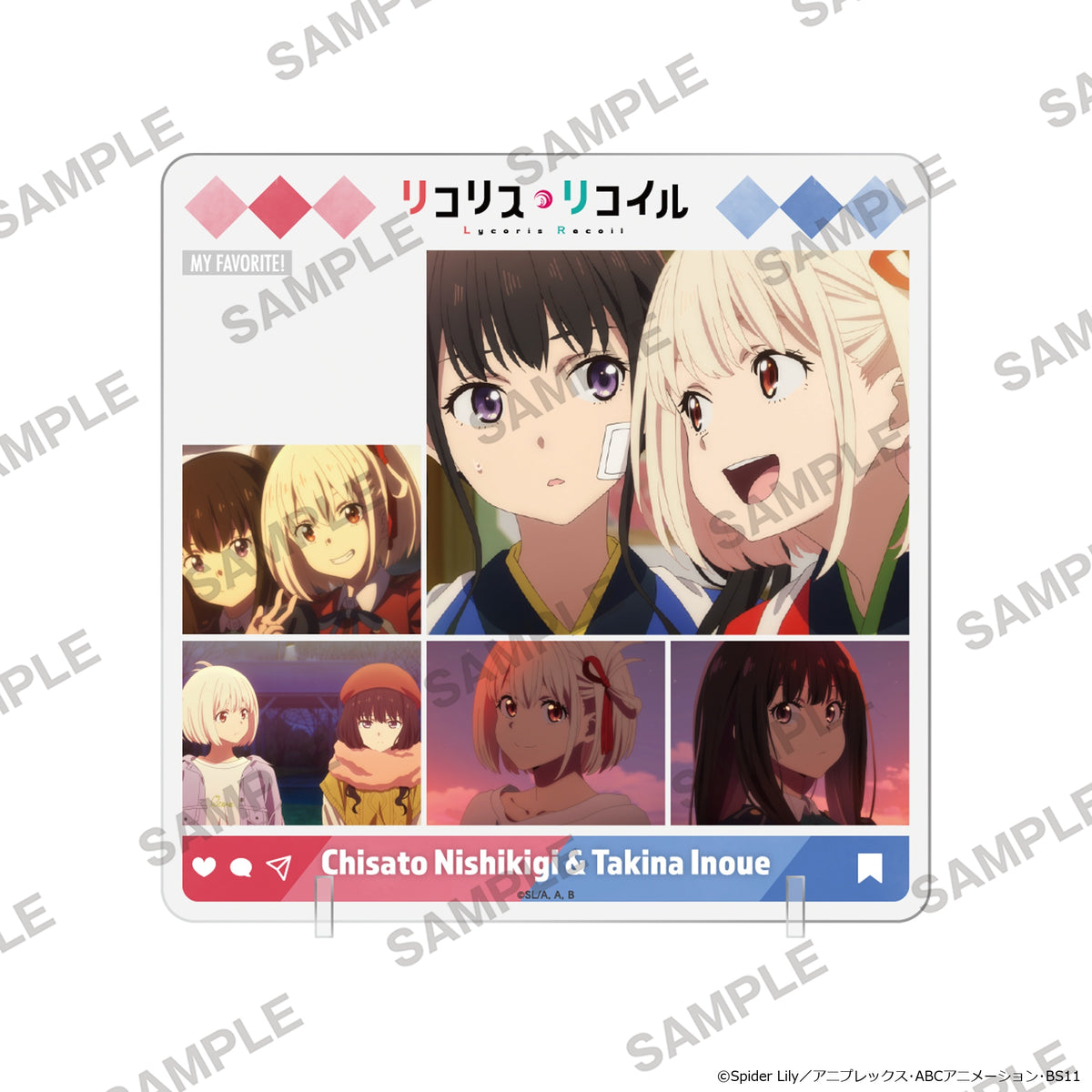 (Goods - Acrylic Stand) Lycoris Recoil TV Anime Series Chara in Stand - Chisato Nishikigi & Takina Inoue