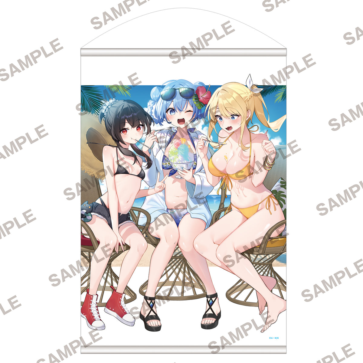 (Goods - Tapestry) KonoSuba: God’s Blessing on This Wonderful World! Newly Drawn B2-sized Tapestry - Aqua & Megumin & Darkness