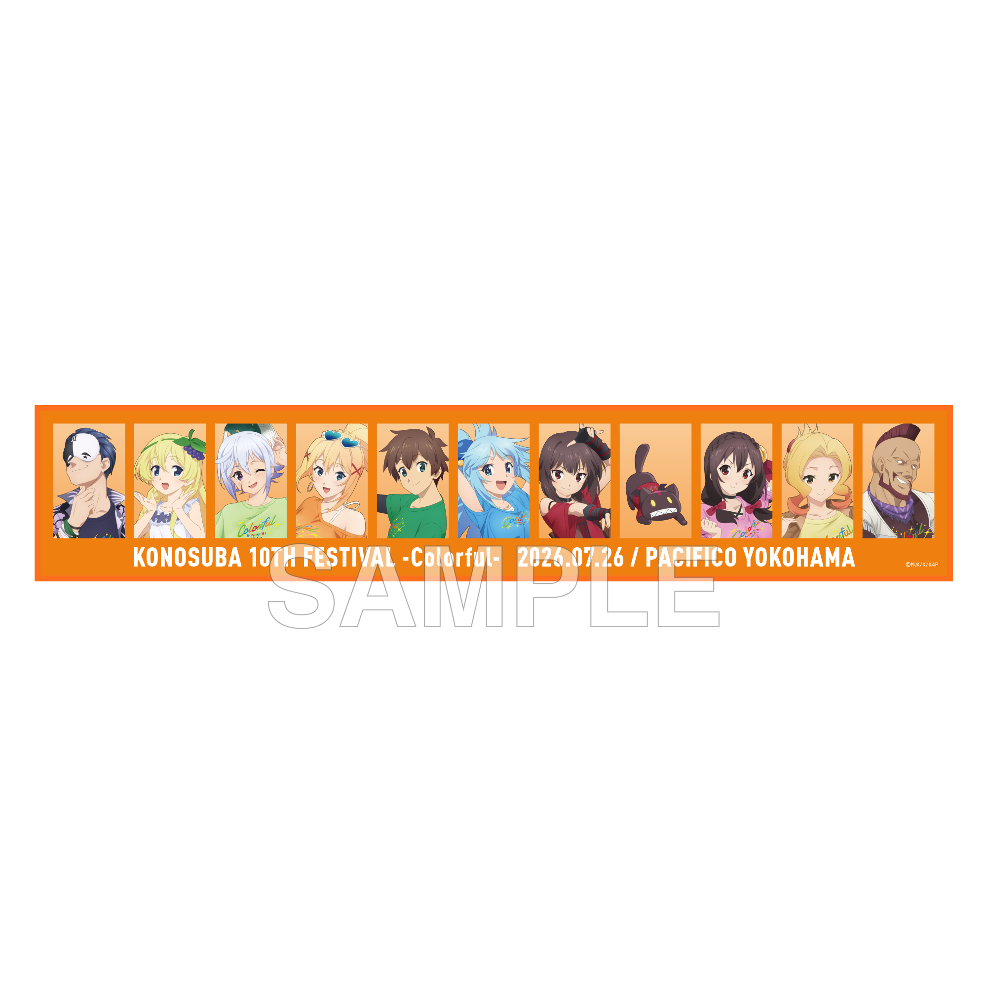 (Goods - Towel) TV Anime KONOSUBA -God's Blessing on This Wonderful World! Towel Colorful Ver.