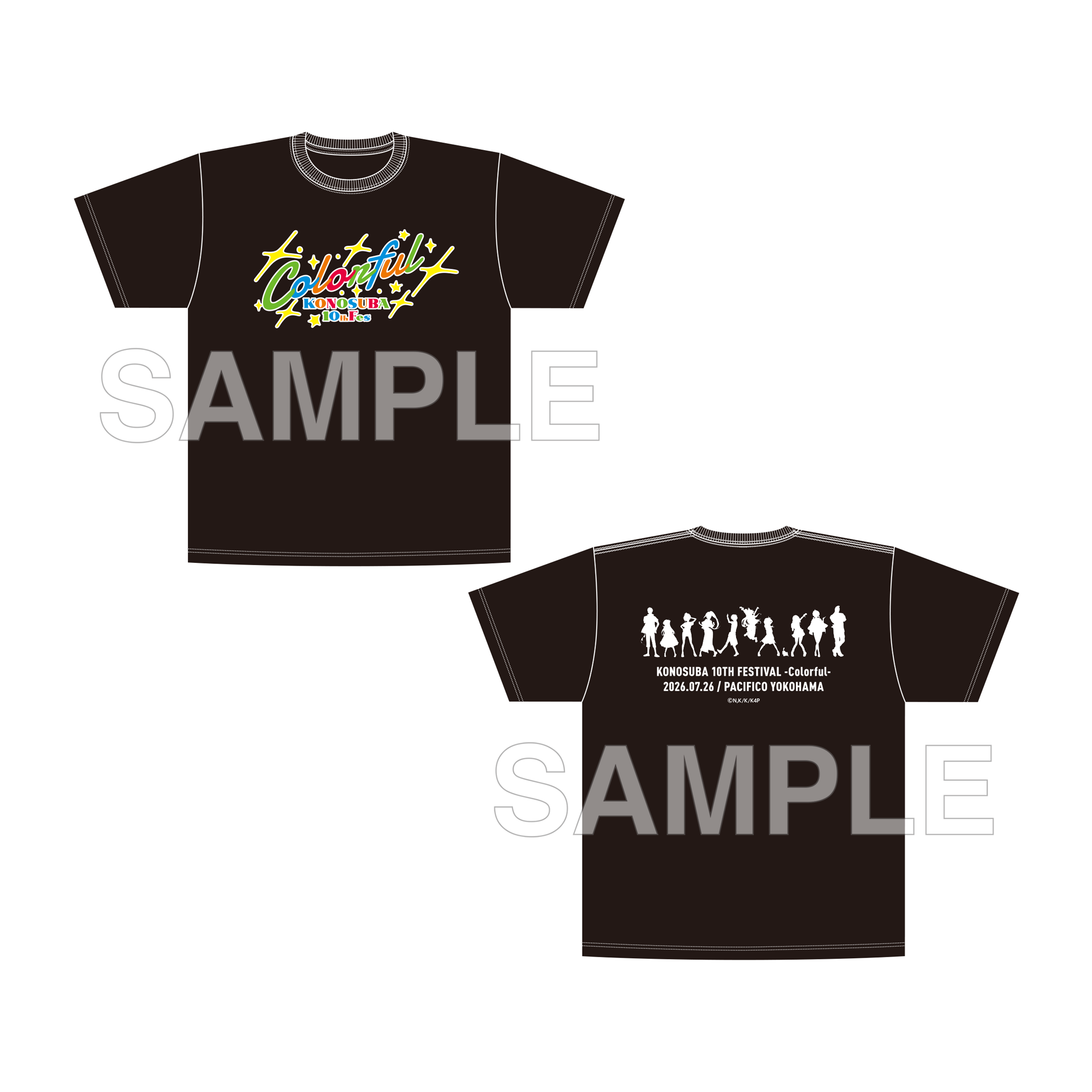 (Goods - Shirt) TV Anime KONOSUBA -God's Blessing on This Wonderful World! T-Shirt Colorful Ver. - Extra Large