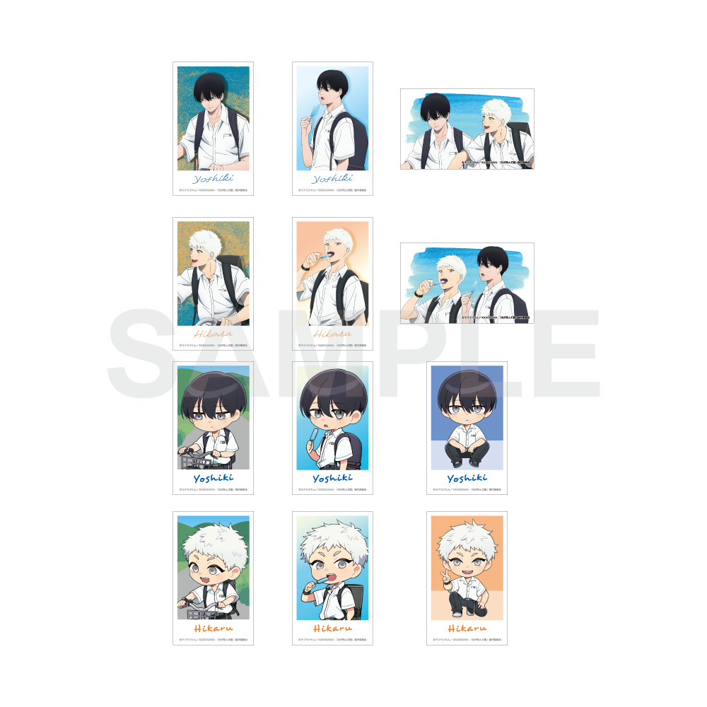 (1BOX=6)(Goods - Bromide) TV Anime The Summer Hikaru Died Mini Photo-style Illustrations Collection School Commute Series PACK