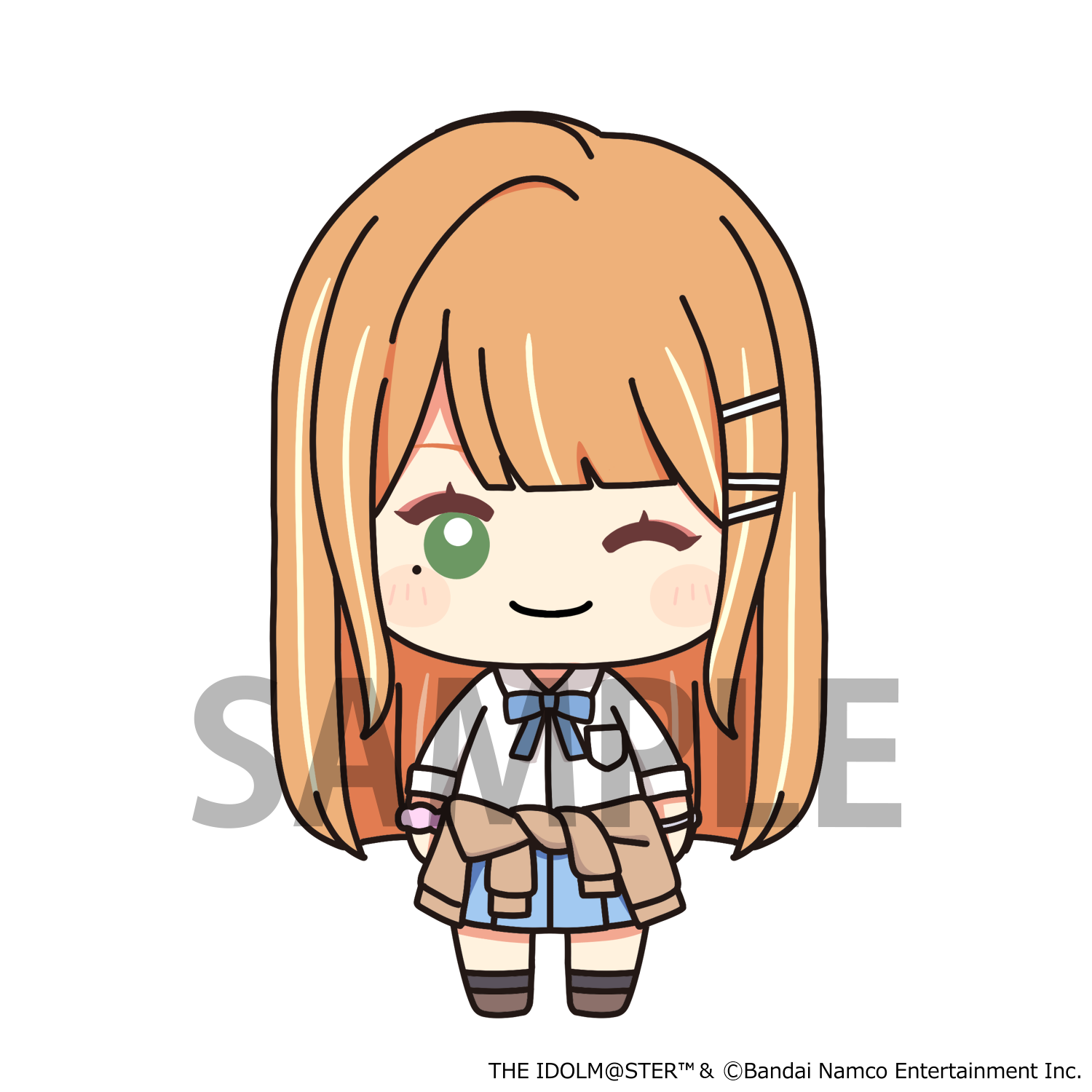 (1BOX=6)(Trading Figure) Gakuen iDOLM@STER Nyokinto Mascot Figure Vol.2