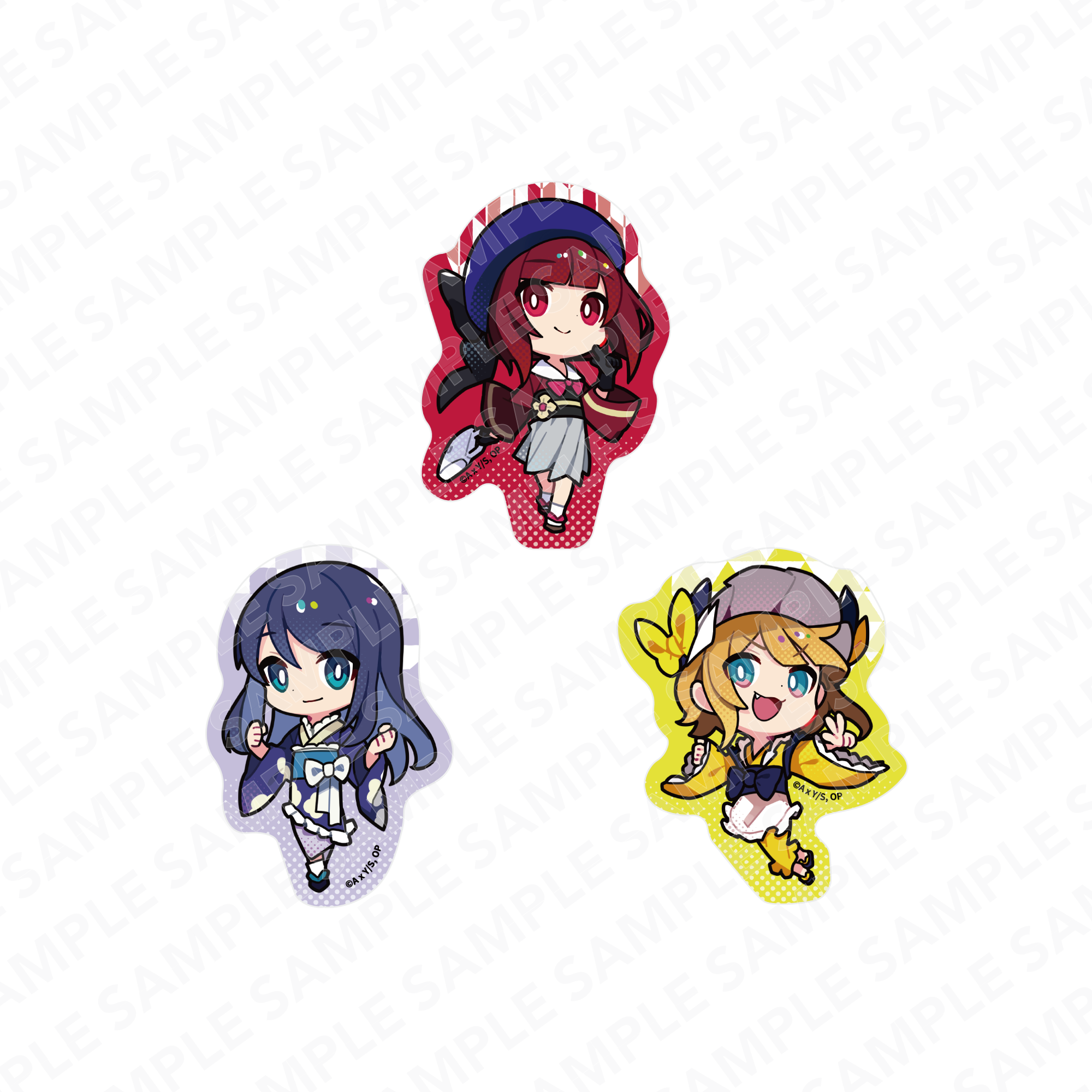 (Goods - Sticker) 【OSHI NO KO】Sticker Set - Kana Arima & Akane Kurokawa & MEMcho Kimono Ver.