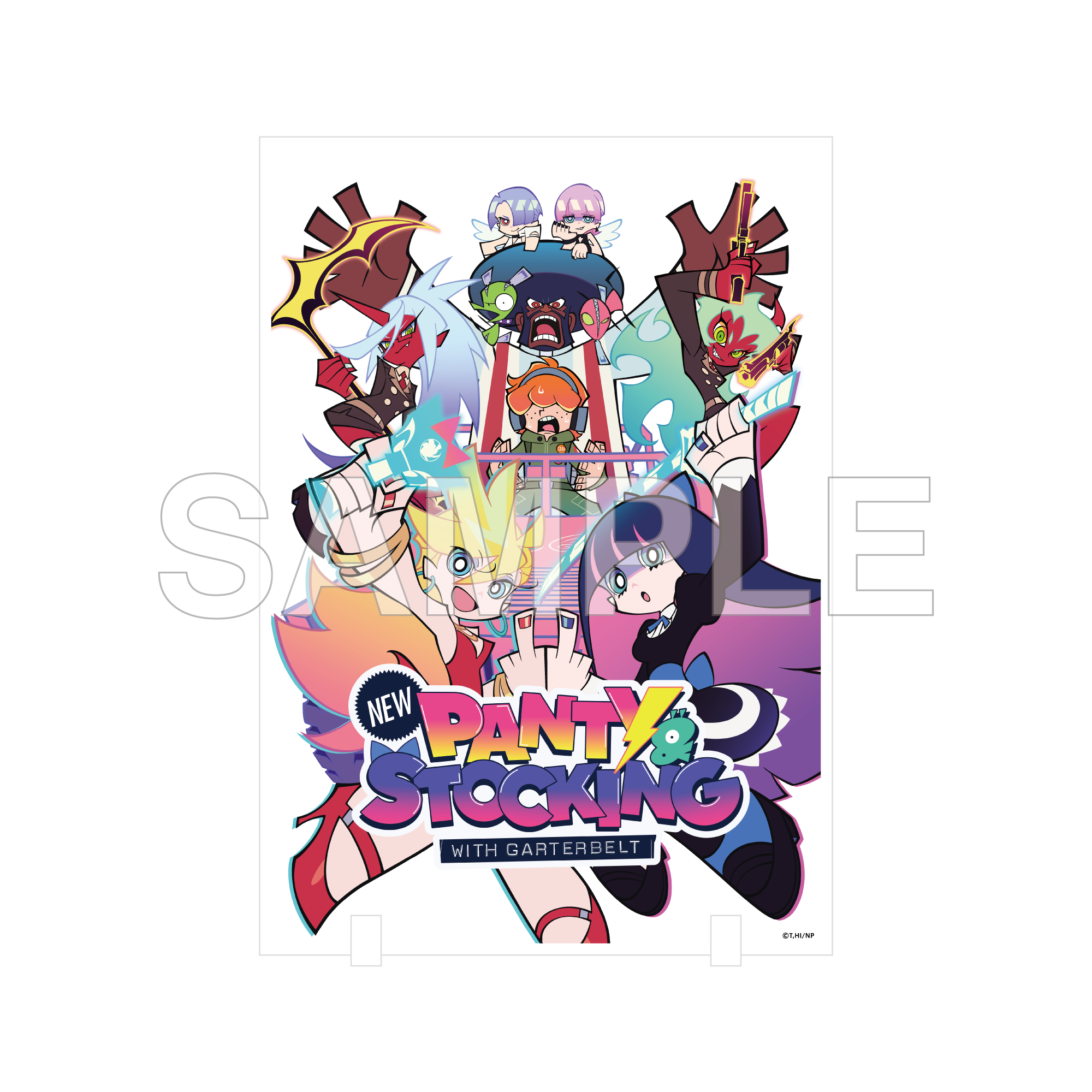 (Goods - Acrylic Stand) New PANTY & STOCKING with GARTERBELT Acrylic Illustration Panel Key Visual Ver.
