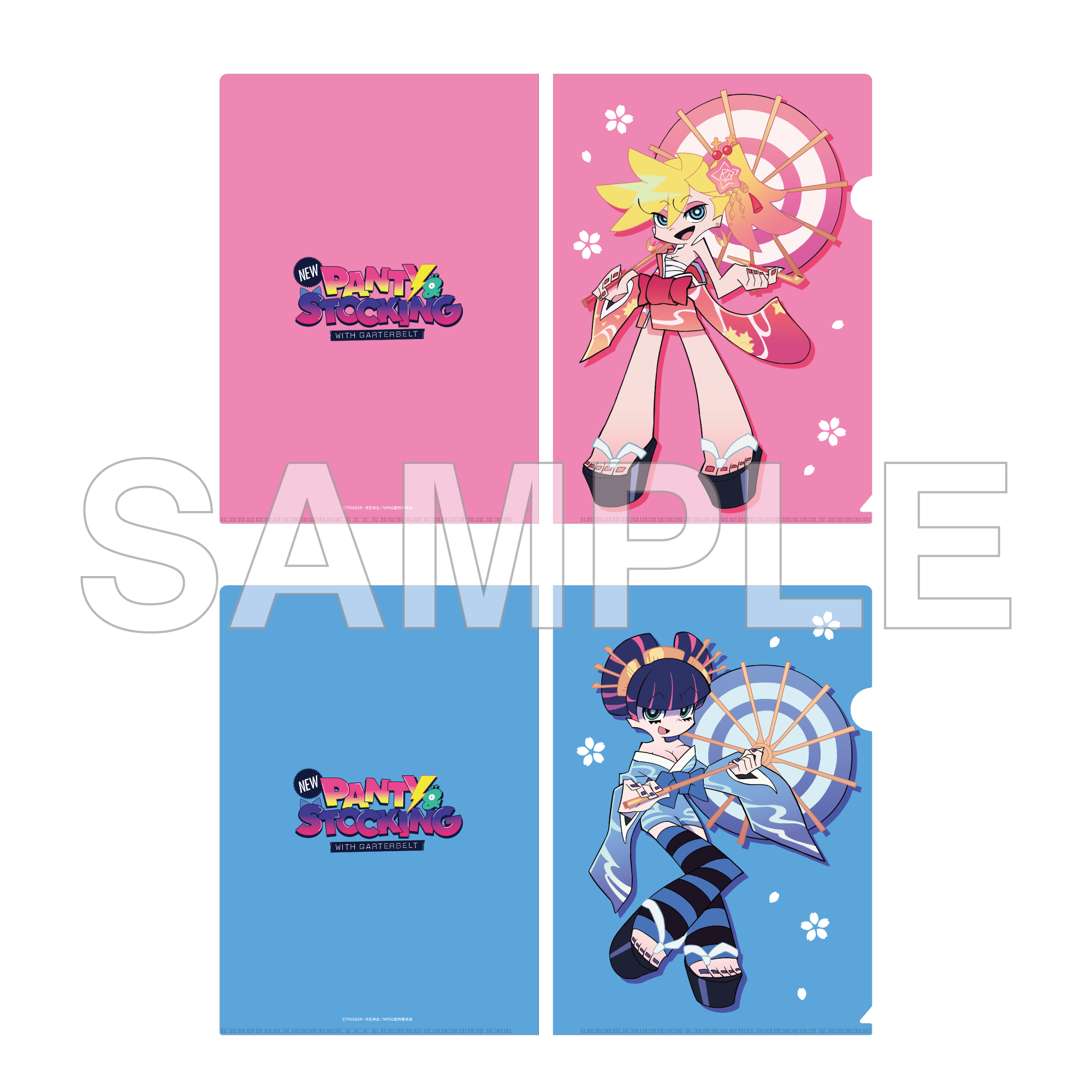 (Goods - Clear File) New PANTY & STOCKING with GARTERBELT Clear File Set Japanese Outfit Ver.