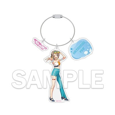 (Goods - Keychain) Love Live! Series Wire Ring Acrylic Keychain - You Watanabe