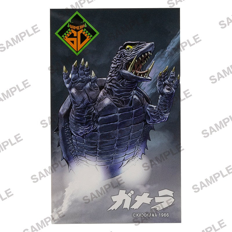 (Goods - Sticker) Gamera 60th Anniversary Okubi-e Sticker - Showa Gamera