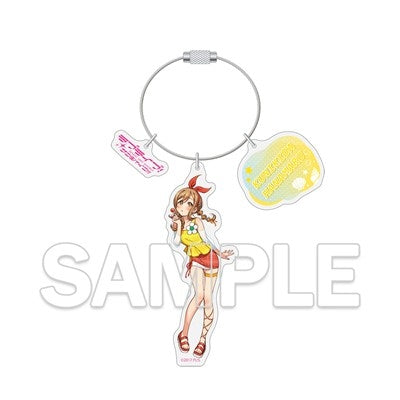 (Goods - Keychain) Love Live! Series Wire Ring Acrylic Keychain - Hanamaru Kunikida