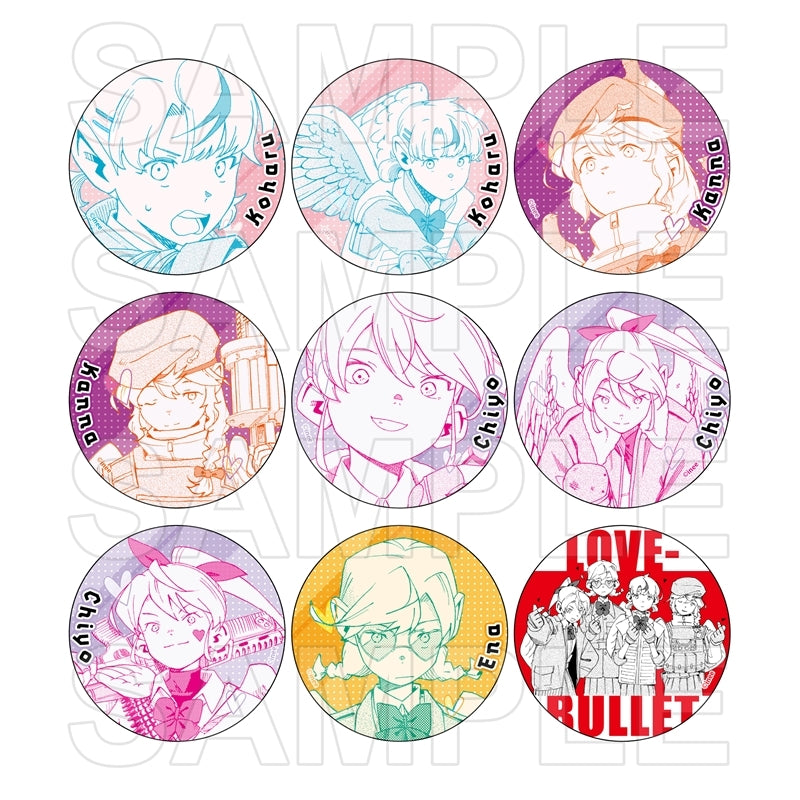 (1BOX=9)(Goods - Badge) LOVE BULLET Tradable Glitter Tin Badge Vol.1
