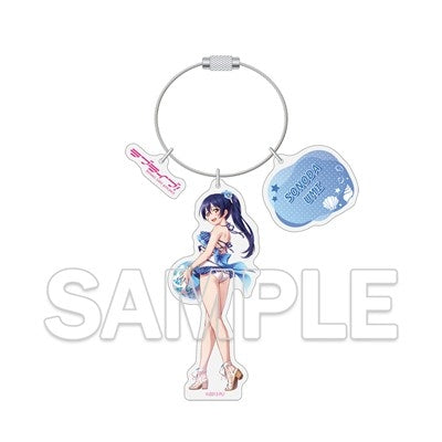 (Goods - Keychain) Love Live! Series Wire Ring Acrylic Keychain - Umi Sonoda