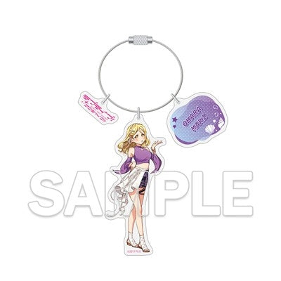 (Goods - Keychain) Love Live! Series Wire Ring Acrylic Keychain - Mari Ohara