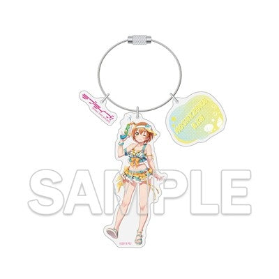 (Goods - Keychain) Love Live! Series Wire Ring Acrylic Keychain - Rin Hoshizora