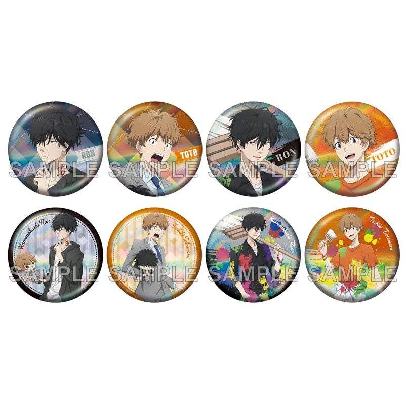 (1BOX=8)(Goods - Badge) Ron Kamonohashi's Forbidden Deductions Glimmering Tin Badge Collection Plushie & Paint Ver.