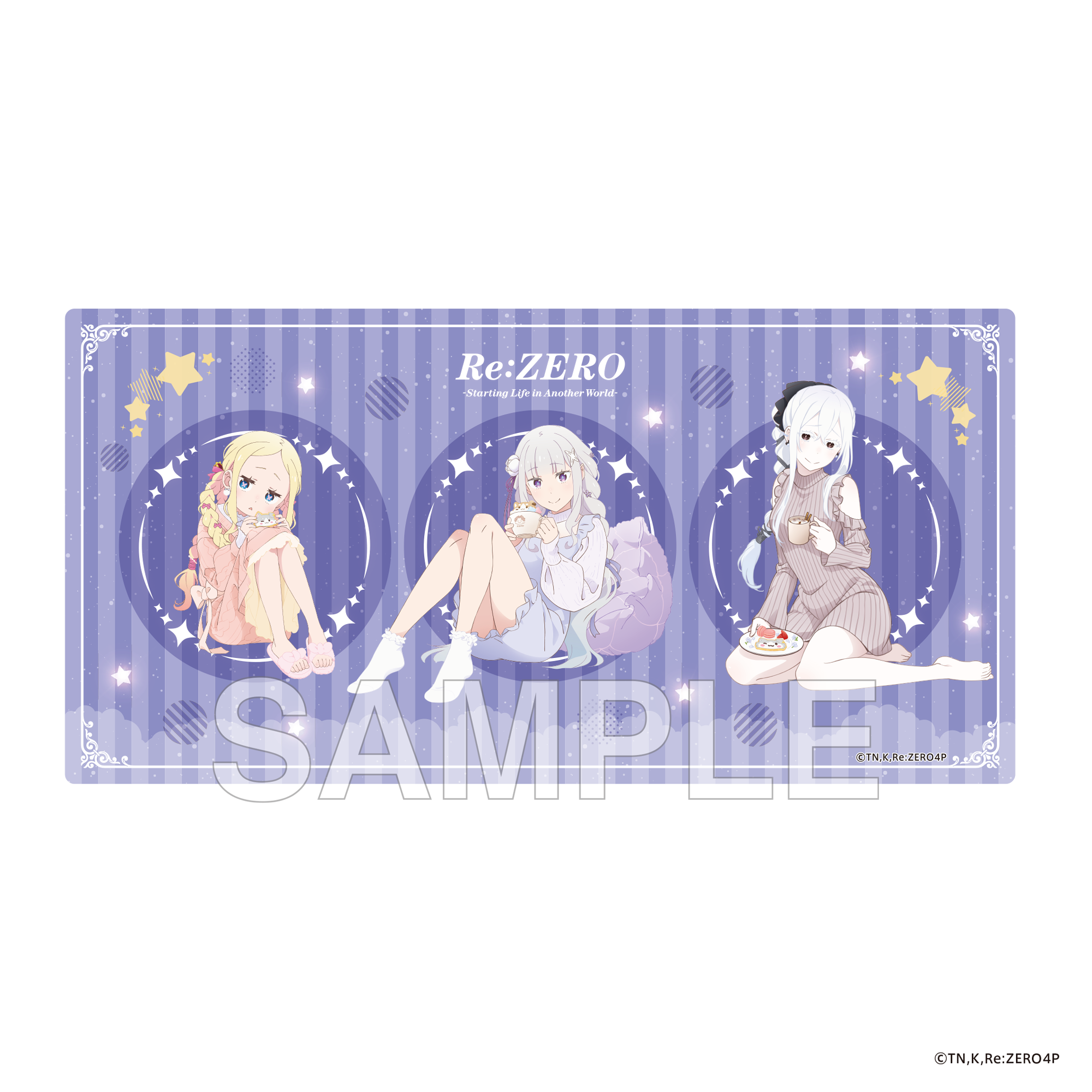 (Goods - Mat) "Re:ZERO -Starting Life in Another World-" Rubber Play Mat Emilia's Birthday Celebration 2025 ver.