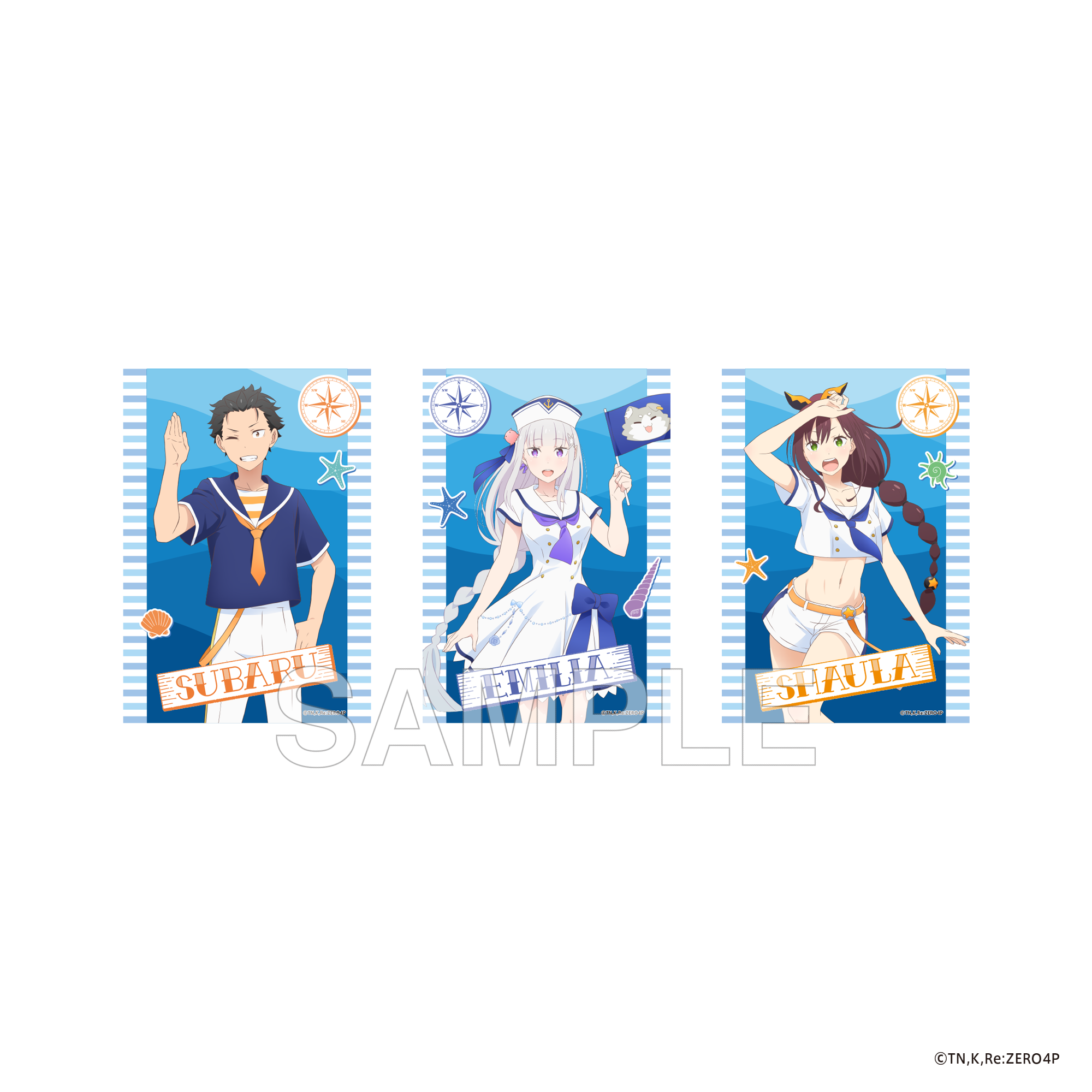 (Goods - Bromide) Re:ZERO -Starting Life in Another World- Photo-style Illustration Set Sailor Ver.