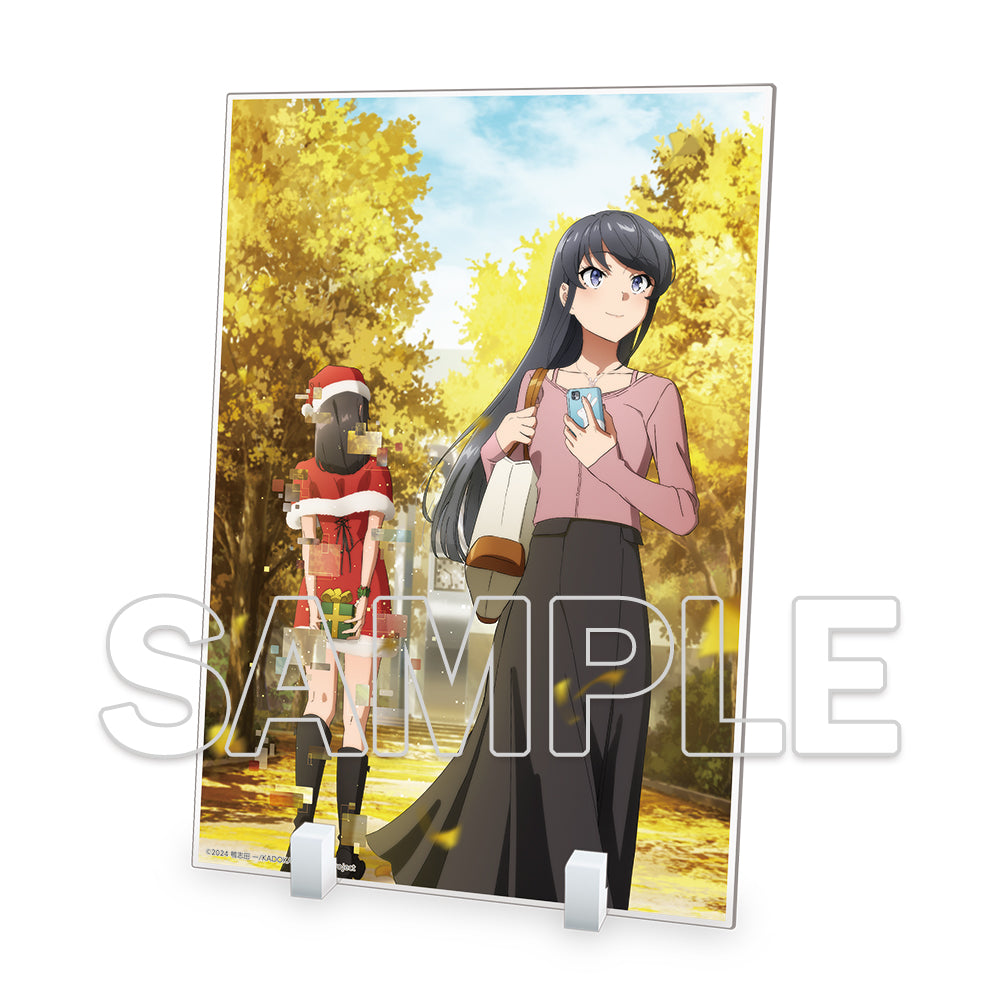 (Goods - Acrylic Stand) Rascal Does Not Dream of Santa Claus Anime Production Key Visual Acrylic Plate