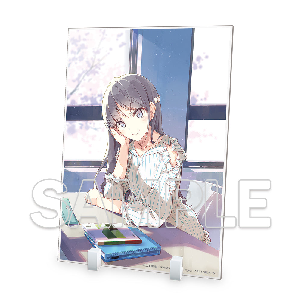 (Goods - Acrylic Stand) Rascal Does Not Dream of Santa Claus Anime Production Announcement Visual Acrylic Plate