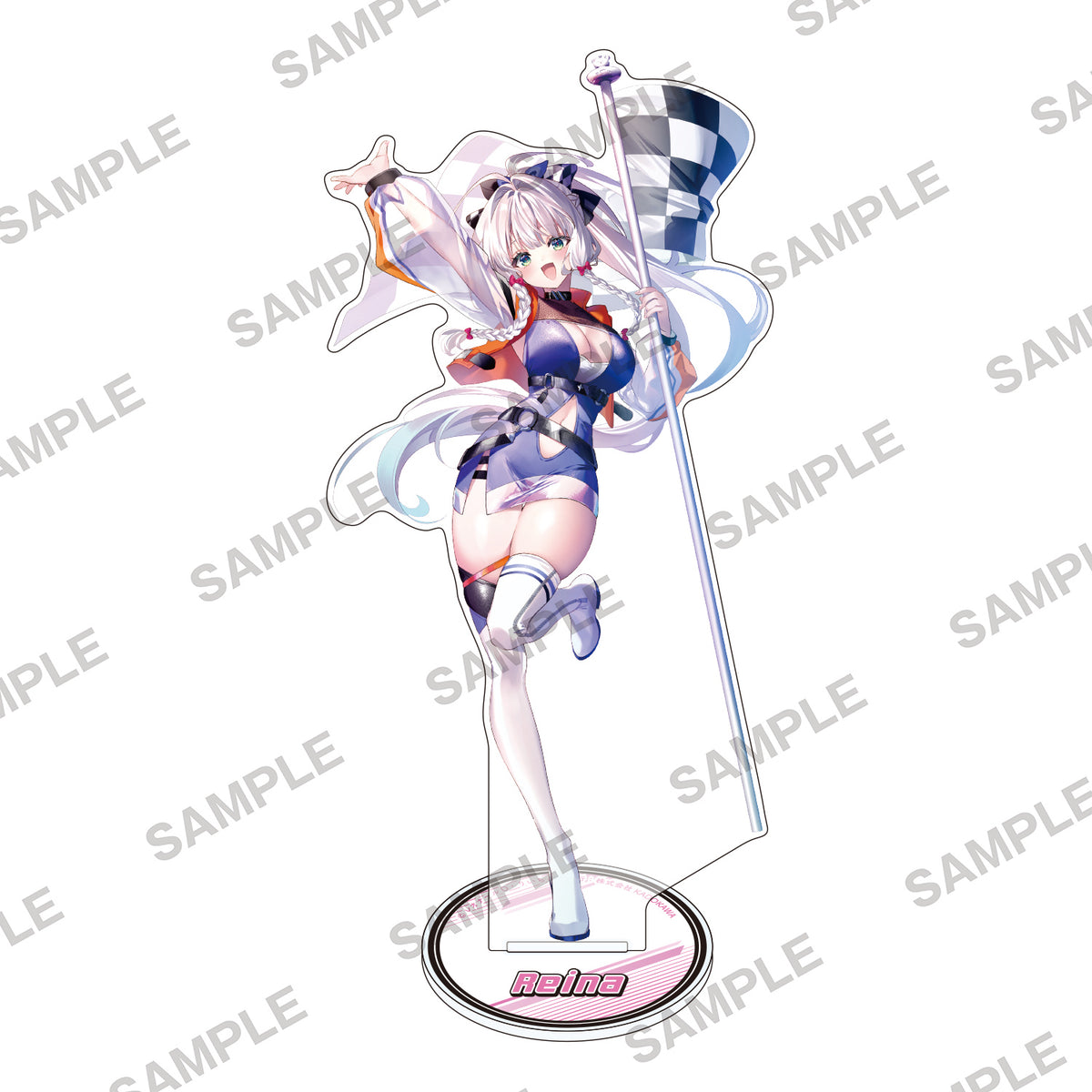 (Goods - Acrylic Stand) Mob Shisai dakedo, Kono Sekai ga Otome Game dato Kizuita node Heroine wo Ikusei Shimasu Acrylic Stand - Reina - Race Queen Ver.