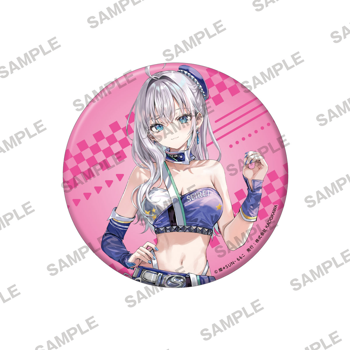 (Goods - Badge) Alya Sometimes Hides Her Feelings in Russian Big Holographic Tin Badge - Alya - Race Queen Ver.