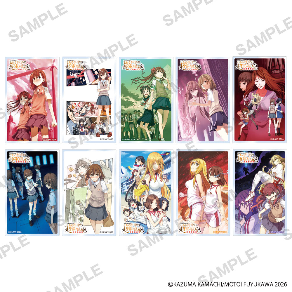 (1BOX=10)(Goods - Card) A Certain Scientific Railgun Comic Series Tradable Acrylic Card A Pack