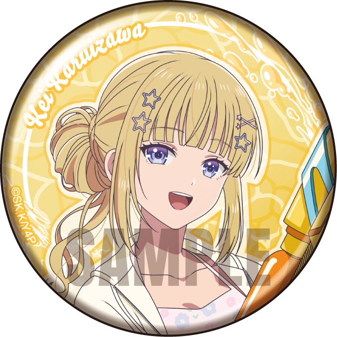 (Goods - Badge) Classroom of the Elite Tin Badge Set Water-side Fun Ver. - Suzune Horikita & Kei Karuizawa
