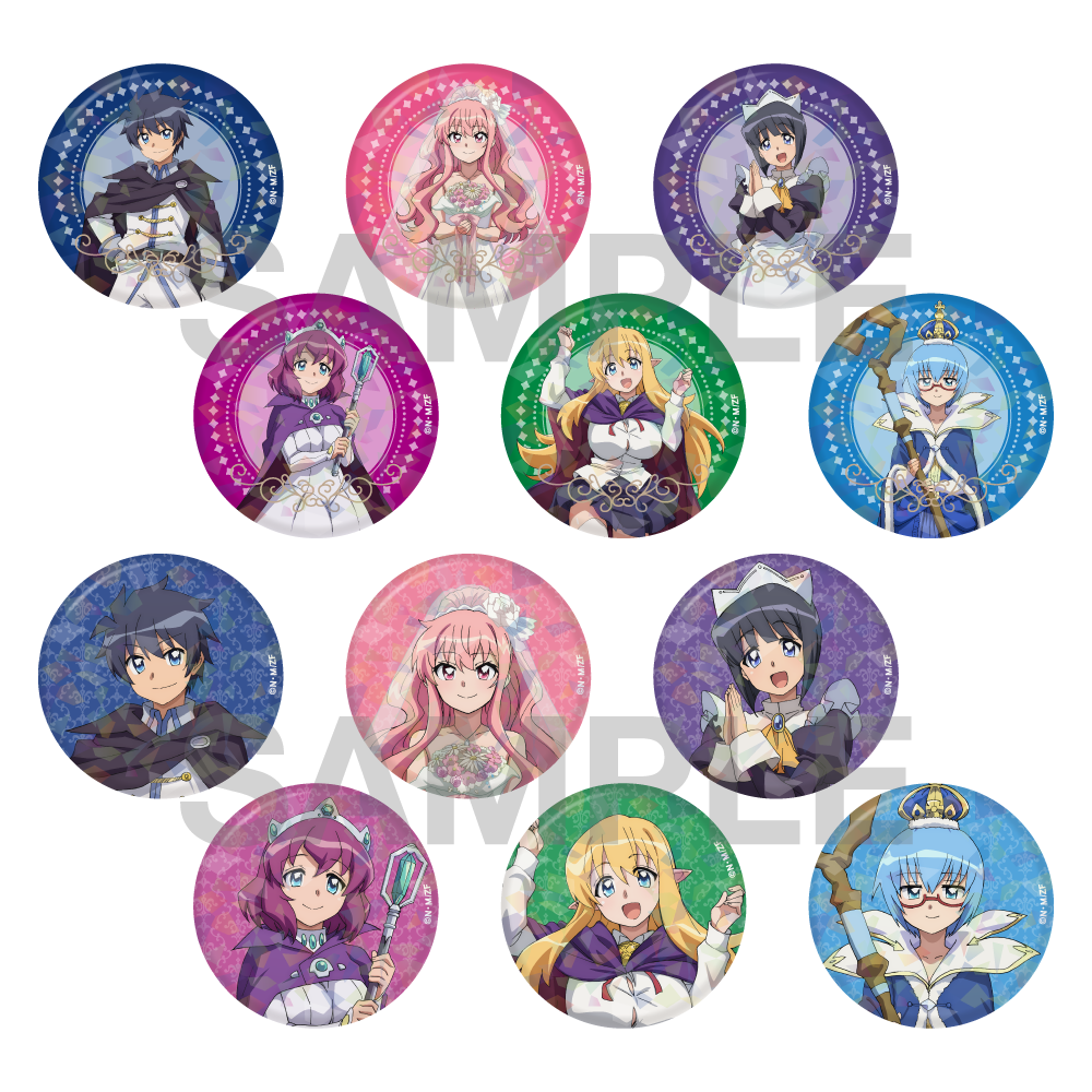 (1BOX=12)(Goods - Badge) The Familiar of Zero TV Anime Tradable Holographic Tin Badge 20th Anniversary Ver. PACK