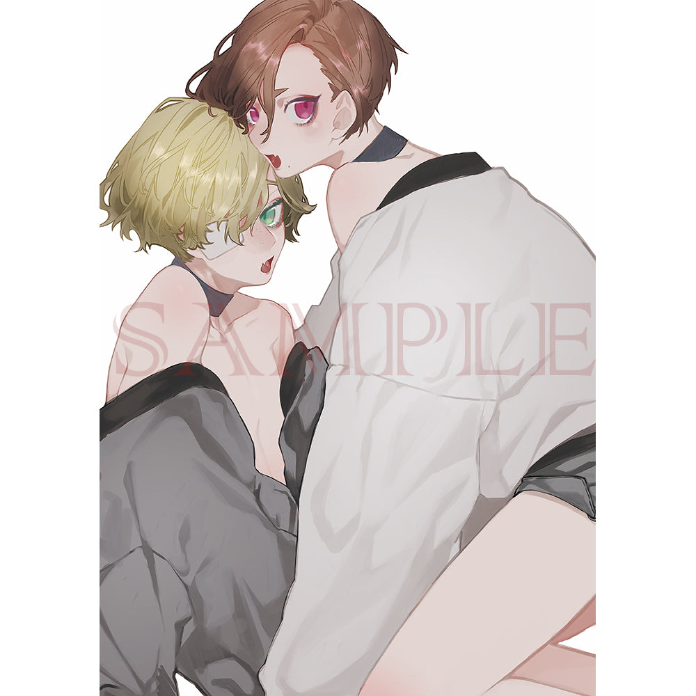 (Goods - High Resolution Print) Boys Gallery OTOCHI Chara-fine Kakushigoto A4 Size (Signed by the Artist) Animate International