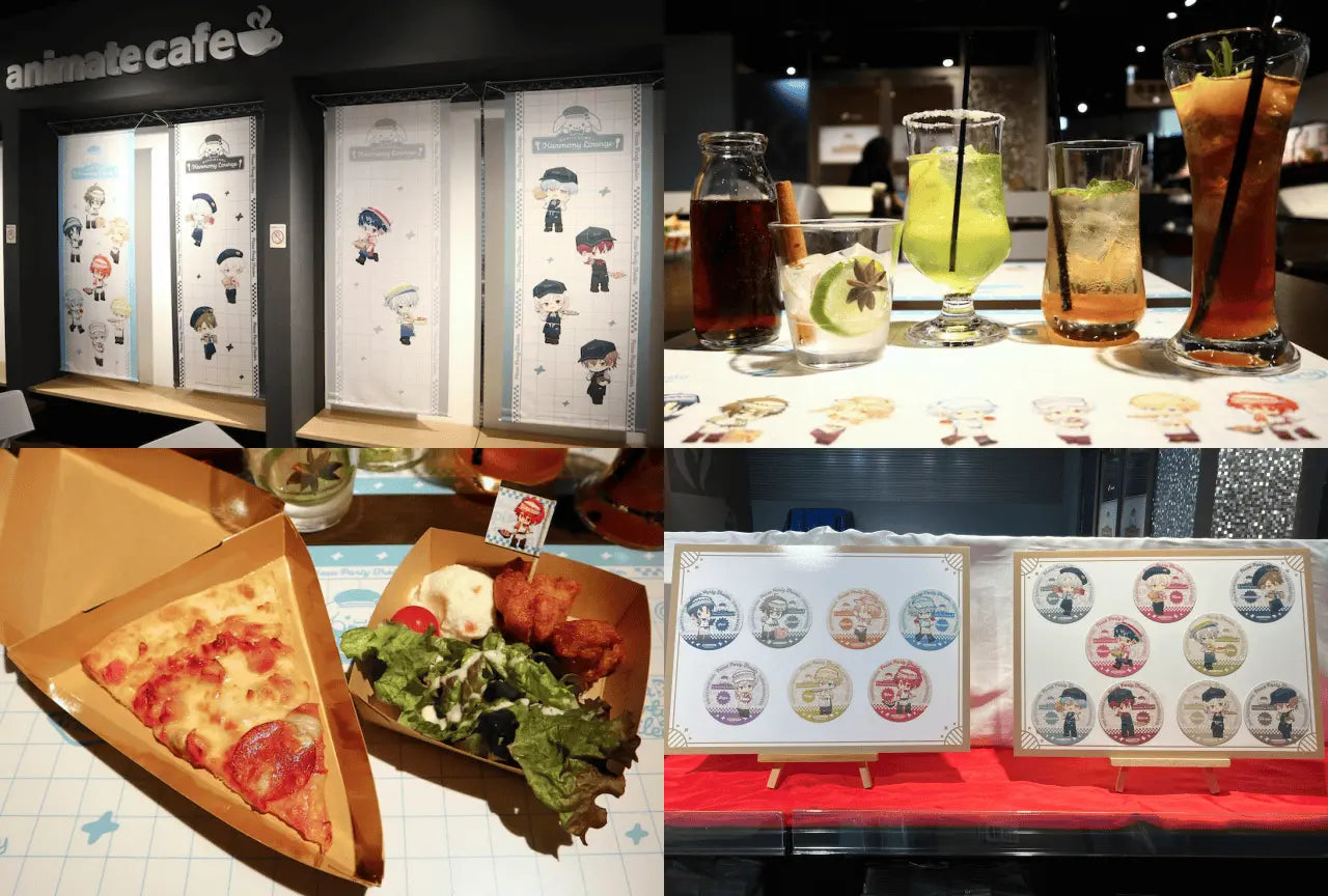 IDOLiSH7 x animate cafe Ikebukuro No. 2 Photo Report: Enjoy a Pizza Party with the Idols in the Latest Collaboration