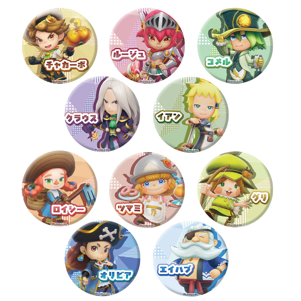 [※Blind](1BOX=10)(Goods - Badge) FANTASY LIFE i: The Girl Who Steals Time Buddy Character Tradable Tin Badges Vol.3 Individual