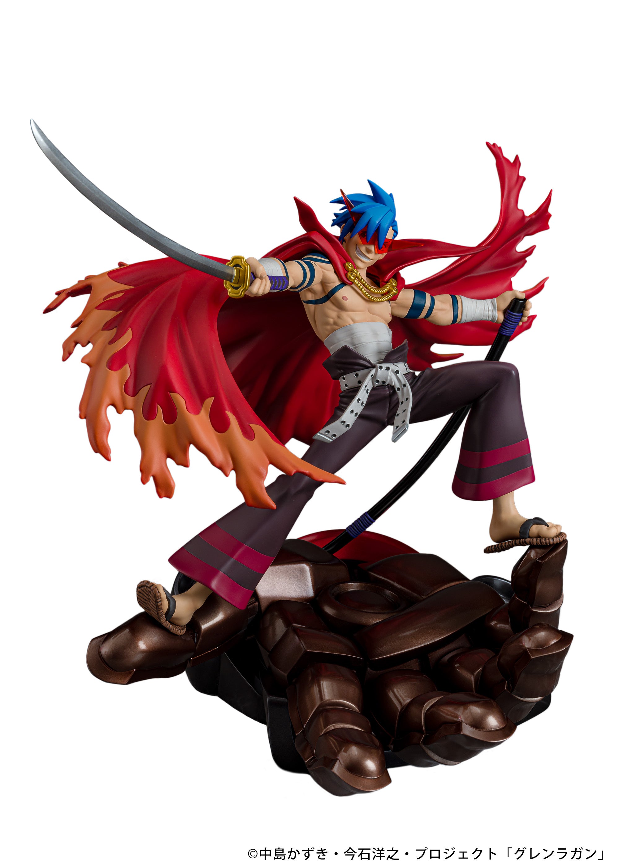 (Figure)  Tengen Toppa Gurren Lagann Scale Figure: Kamina & Gurren