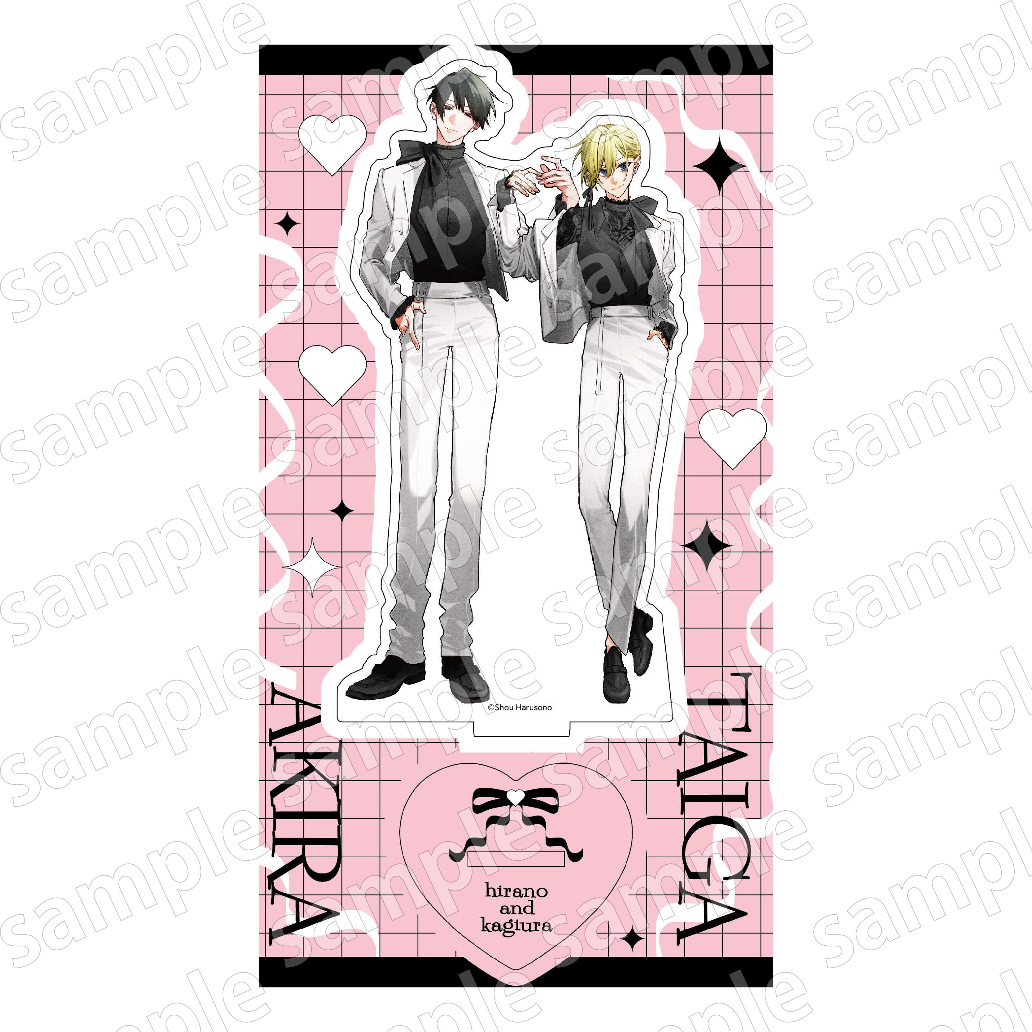 (Goods - Acrylic Stand) Hirano and Kagiura BLACK & PINK ver. Acrylic Stand