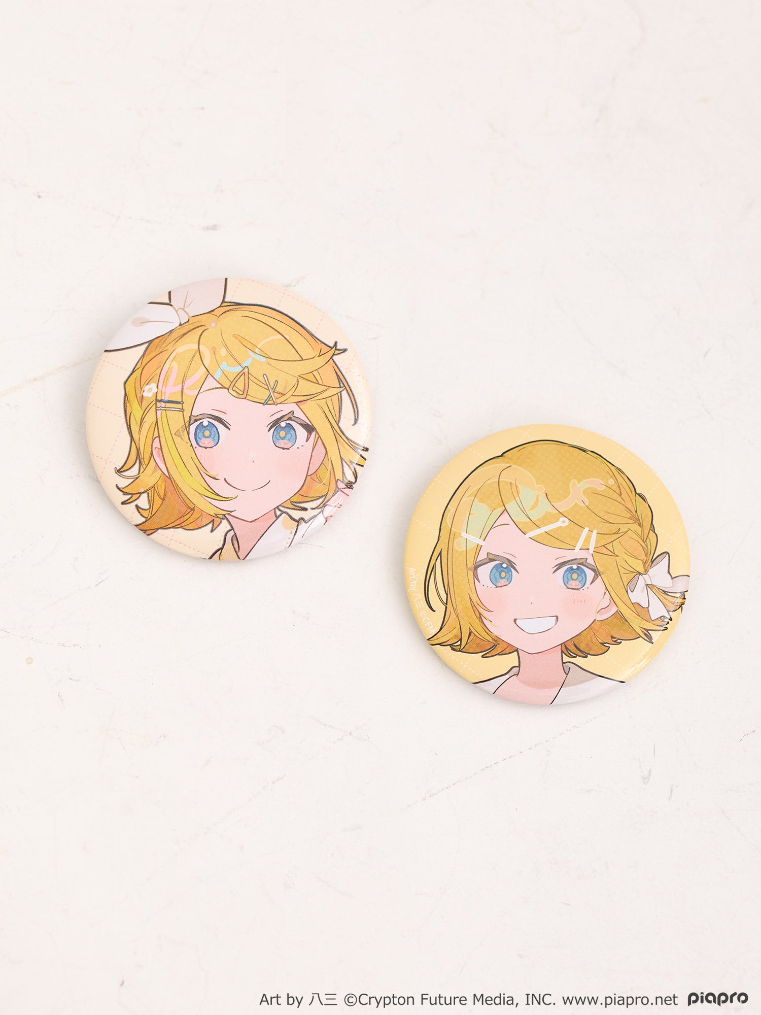 (Goods - Badge) Kagamine Rin Button Badge Set Art by hassan [earth music&ecology Japan Label]