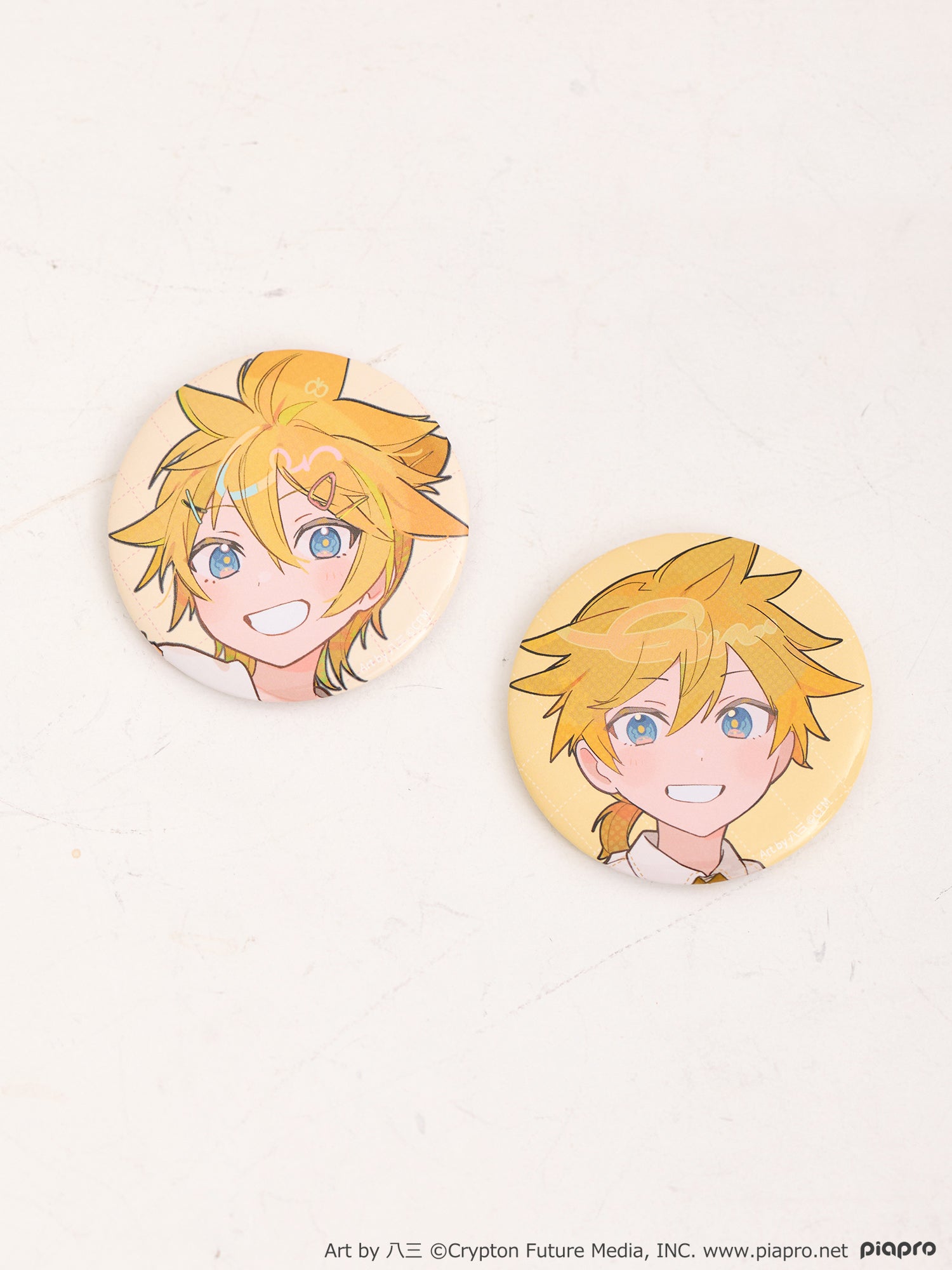 (Goods - Badge) Kagamine Len Button Badge Set Art by hassan [earth music&ecology Japan Label]