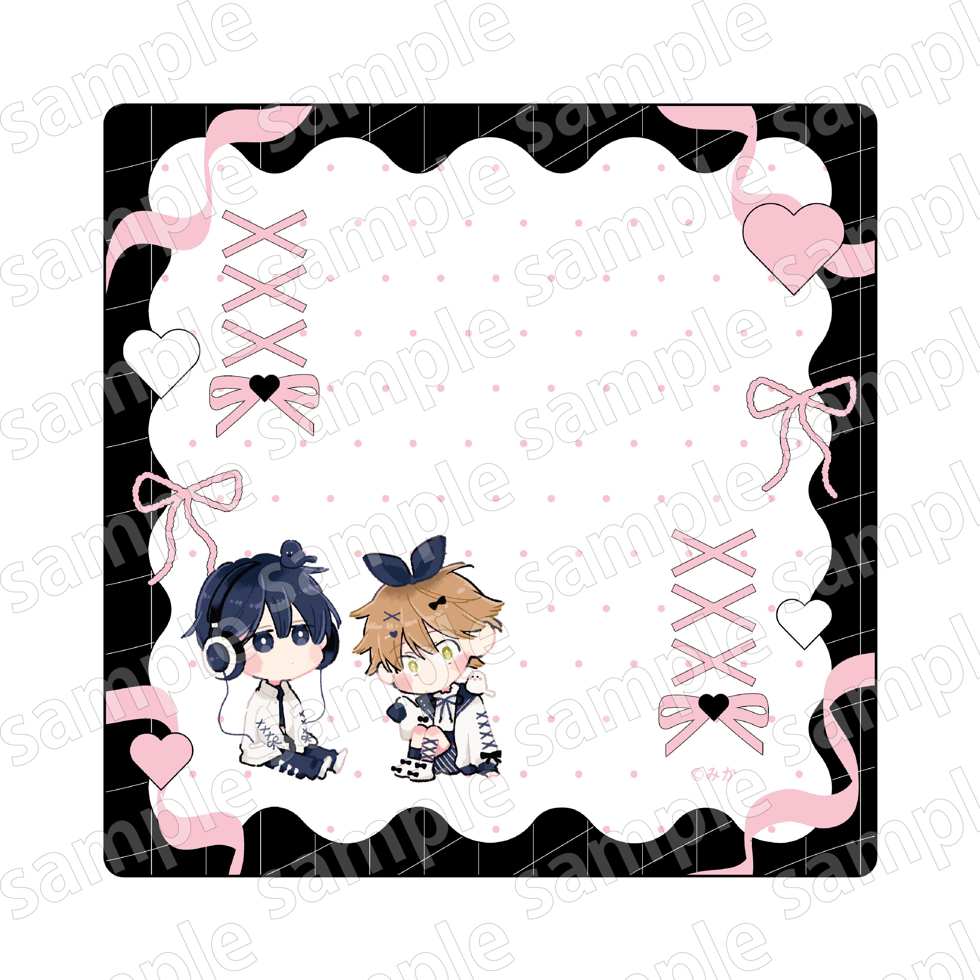 (Goods - Towel) I Will Not Reach You. BLACK & PINK ver. Mini Towel