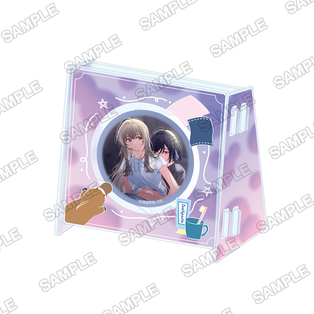 (Goods - Badge) SHU NI ICHIDO CLASSMATE O KAU HANASHI ～FUTARI NO HIMITSU WA HITOTSU YANE NO SHITA～ Tin Badge & Holder Set night