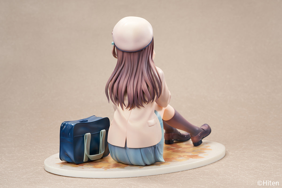 (Bishojo Figure) Original Art "Aki no Iro" (Fall Colors) by Hiten {Bonus: Bookmark}