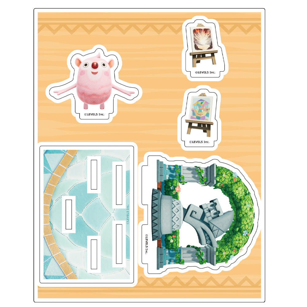 (Goods - Acrylic Stand) FANTASY LIFE i: The Girl Who Steals Time Original Acrylic Diorama - Piccas Resort (Plushling Host)
