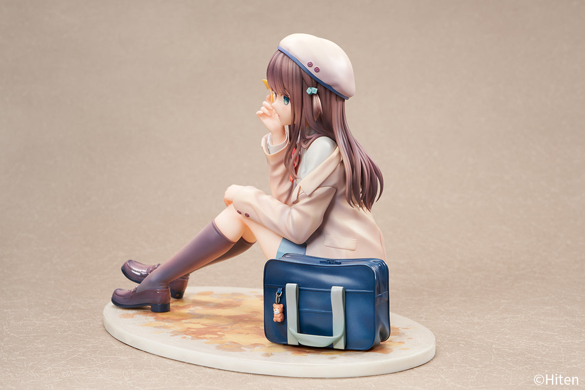 (Bishojo Figure) Original Art "Aki no Iro" (Fall Colors) by Hiten {Bonus: Bookmark}