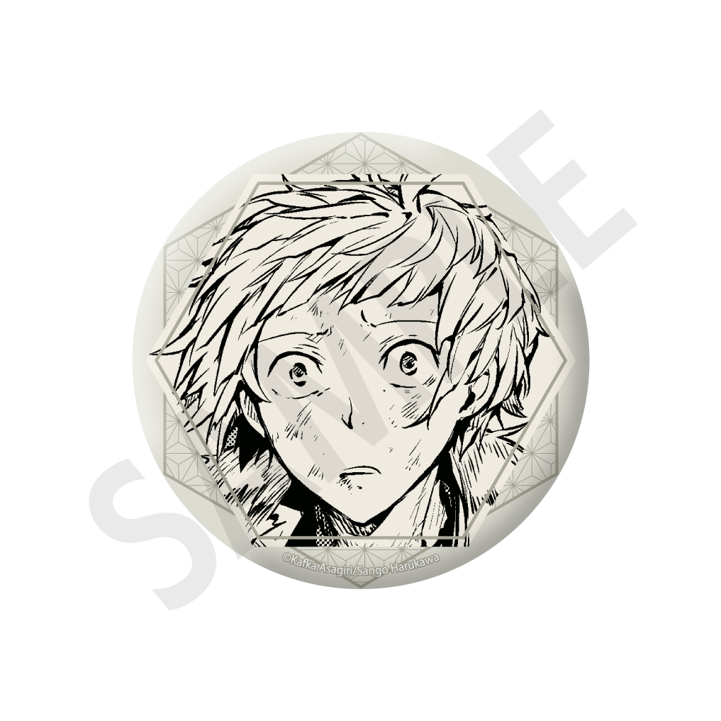 [※Blind](1BOX=3)(Goods - Badge) 文豪ストレイドッグス Tradable Holographic Tin Badges - novels ver.3