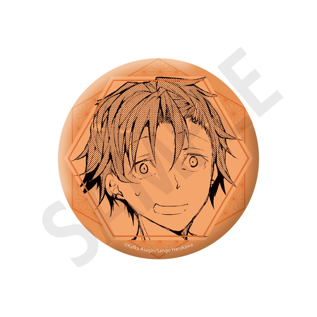 [※Blind](1BOX=3)(Goods - Badge) 文豪ストレイドッグス Tradable Holographic Tin Badges - novels ver.3